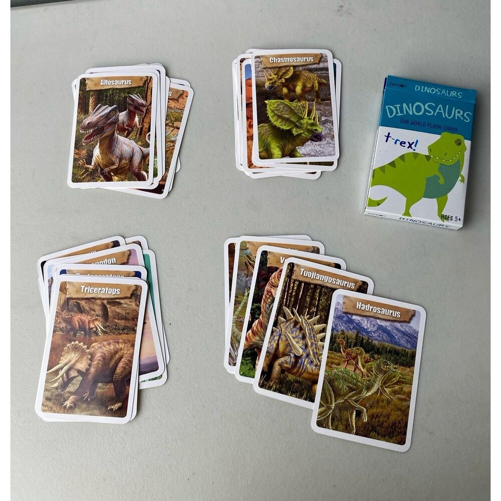 Bendon Dinosaurs Our World Flash Cards Near Complete Set 35 Cards Included